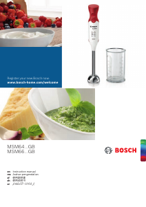 Panduan Bosch MSM6611DGB Blender Tangan