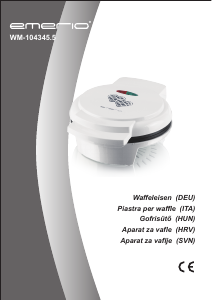 Bedienungsanleitung Emerio WM-104345.5 Waffeleisen