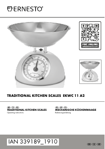 Manual Ernesto IAN 339189 Kitchen Scale