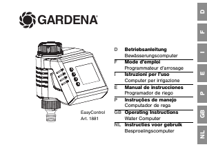 Handleiding Gardena 1881 EasyControl Besproeiingscomputer