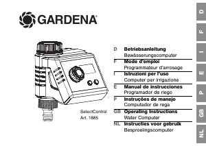 Handleiding Gardena 1885 SelectControl Besproeiingscomputer