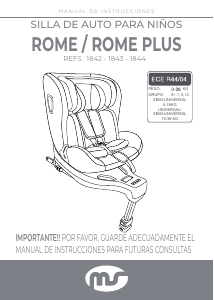 Bedienungsanleitung Innovaciones MS 1844 Rome Autokindersitz