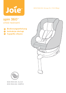 Εγχειρίδιο Joie Spin 360 Κάθισμα αυτοκινήτου