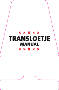 Handleiding Fatboy Transloetje Lamp