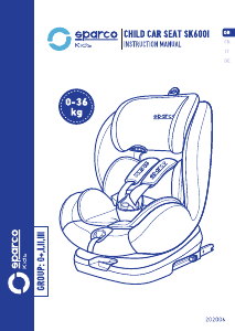 Handleiding Sparco SK600I Autostoeltje