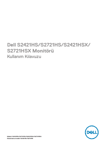 Kullanım kılavuzu Dell S2721HSX LCD ekran