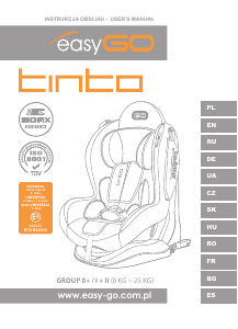 Mode d’emploi EasyGo Tinto Siège bébé