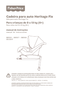 Manual de uso Fisher-Price BB567 Heritage Fix Asiento para bebé