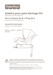 Manual Fisher-Price BB566 Heritage Fix Cadeira auto