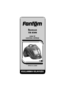 Kullanım kılavuzu Fantom TR 8500 Elektrikli süpürge