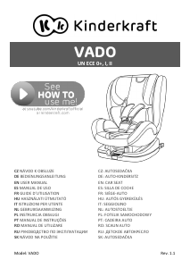 Instrukcja Kinderkraft Vado Fotelik samochodowy