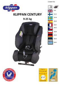 Manual de uso Klippan Century Asiento para bebé