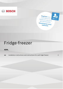 Manual Bosch KDN30NWF0N Fridge-Freezer