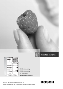 Bruksanvisning Bosch KDV32X00 Kjøle-fryseskap