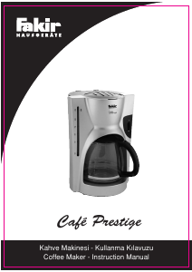 Handleiding Fakir Cafe Prestige Koffiezetapparaat