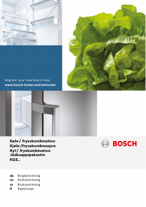 Käyttöohje Bosch KGE39AW30 Jääkaappipakastin