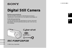 Bedienungsanleitung Sony Cyber-shot DSC-P100 Digitalkamera