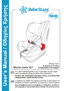 Manual Bebe Stars Maxim Isofix 921 Car Seat