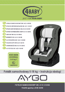 Руководство 4Baby Aygo Автомобильное кресло