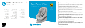 Käyttöohje Maxi-Cosi Pearl Smart i-Size Auton istuin