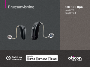 Brugsanvisning Oticon miniRITE Høreapparat