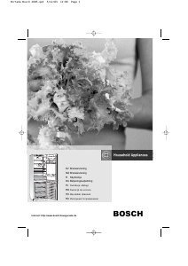 Manual Bosch KGP39391NL Combina frigorifica