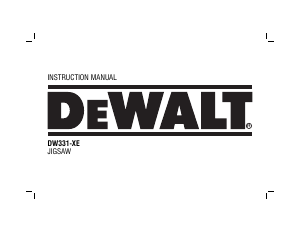 Manual DeWalt DW-331-XE Jigsaw