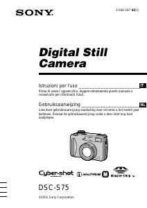 Manuale Sony Cyber-shot DSC-S75 Fotocamera digitale