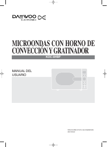 Manual de uso Daewoo KOC-8HBF Microondas