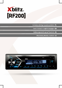 Handleiding Xblitz RF200 Autoradio