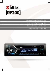 Manuál Xblitz RF200 Autorádio