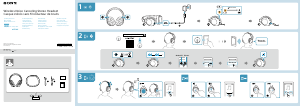 Manual Sony WH-XB910N Auscultador