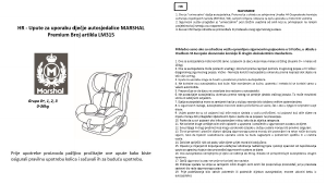 Priručnik Marshal LM315 Autosjedalica