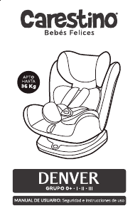 Manual de uso Carestino Denver Asiento para bebé