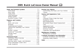 Manual Buick LaCrosse (2005)