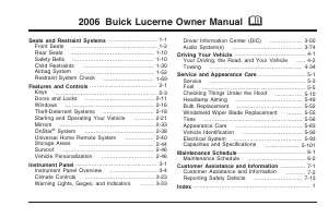 Manual Buick Lucerne (2006)