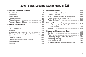 Manual Buick Lucerne (2007)