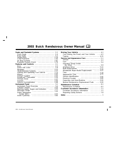 Handleiding Buick Rendezvous (2003)