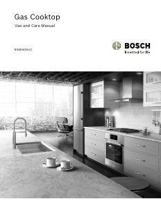 Manual de uso Bosch NGM5456UC Placa