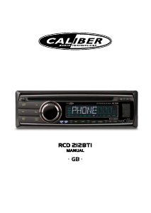 Manual Caliber RCD212BTI Car Radio