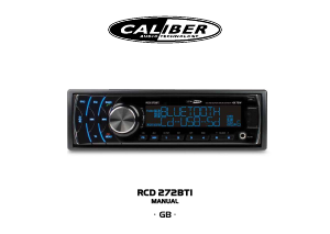 Manual Caliber RCD272BTI Car Radio