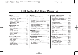 Manual Cadillac ELR (2014)