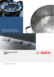 Mode d’emploi Bosch PBP6C5B80L Table de cuisson