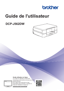 Mode d’emploi Brother DCP-J562DW Imprimante multifonction