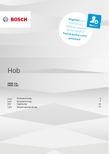 Bruksanvisning Bosch PKE611CA3E Kokeplate