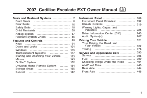 Manual Cadillac Escalade (2007)