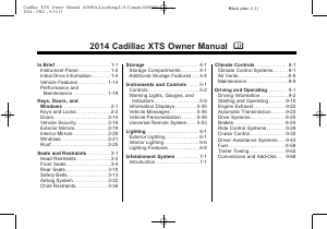 Manual Cadillac XTS (2014)