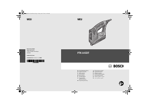 Manuale Bosch PTK 14 EDT Graffatrice