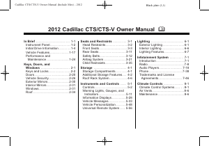 Manual Cadillac CTS (2012)