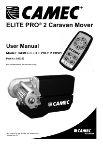 Manual Camec EM305 Elite Pro 2 Caravan Manoeuvring System